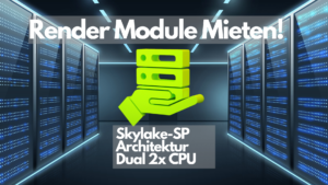 Render Modul Skylake-SP Architektur Dual 2x CPU Intel Xeon Gold